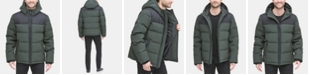 DKNY Men's Mixed-Media Puffer Coat, Created for Macy's 